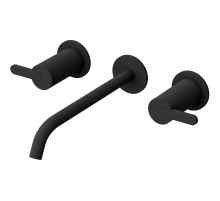 Смеситель для раковины Cezares Leaf LEAF-BLI3L-NOP Черный матовый