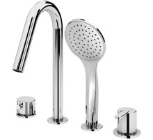 Смеситель на борт ванны Cezares Leaf LEAF-BVDM4-01 Хром