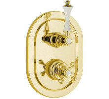 Смеситель для душа Cezares Margot MARGOT-VDIM2-T-03/24-Bi с термостатом Золото 24 карат