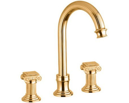 Купить Смеситель для раковины Cezares Olimp BLS2-A OLIMP-BLS2-A-03/24-O Золото 24 карат в магазине сантехники Santeh-Crystal.ru