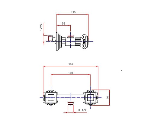 Купить Смеситель для душа Cezares Olimp DS OLIMP-DS-02-O Бронза в магазине сантехники Santeh-Crystal.ru