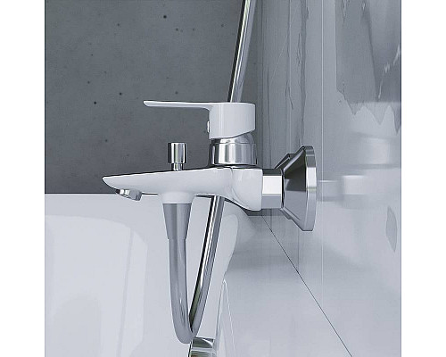 Santeh-Crystal.ru: Смеситель для ванны Damixa Origin Elegance 841000000 Хром Белый Купить Смеситель для ванны Damixa Origin Elegance 841000000 Хром Белый в магазине сантехники Santeh-Crystal.ru