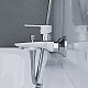 Купить Смеситель для ванны Damixa Origin Elegance 841000000 Хром Белый в магазине сантехники Santeh-Crystal.ru