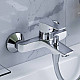 Купить Смеситель для ванны Damixa Origin Elegance 841000000 Хром Белый в магазине сантехники Santeh-Crystal.ru