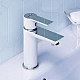 Приобрести Смеситель для раковины Damixa Origin Elegance 840210000 Хром Белый в магазине сантехники Santeh-Crystal.ru