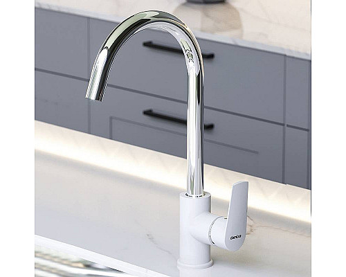 Santeh-Crystal.ru: Смеситель для кухни Damixa RedBlu Origin Balance 790730000 Хром Белый Купить Смеситель для кухни Damixa RedBlu Origin Balance 790730000 Хром Белый в магазине сантехники Santeh-Crystal.ru