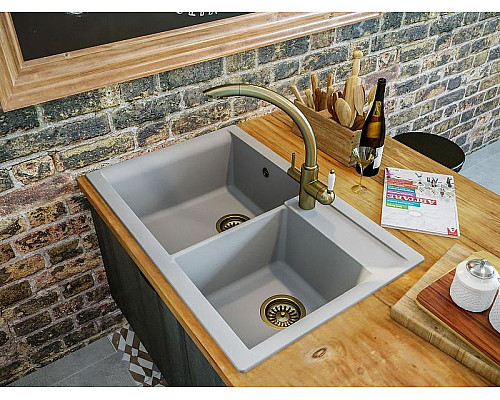 Приобрести Смеситель для кухни Florentina Шале 333.26H.2113.700 Бронза в магазине сантехники Santeh-Crystal.ru