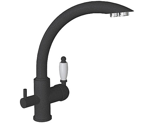 Купить Смеситель для кухни Florentina Шале 333.25H.2113.102 Черный в магазине сантехники Santeh-Crystal.ru
