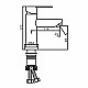 Заказать Смеситель для раковины Frap F10801 Сатин в магазине сантехники Santeh-Crystal.ru