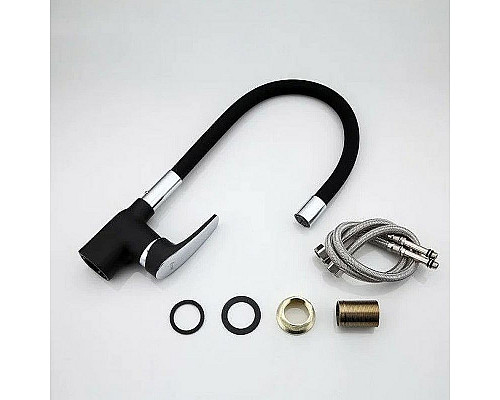 Заказать Смеситель для кухни Frap F4453-04 Черный матовый в магазине сантехники Santeh-Crystal.ru