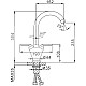 Приобрести Смеситель для кухни Frap F4098 Хром в магазине сантехники Santeh-Crystal.ru