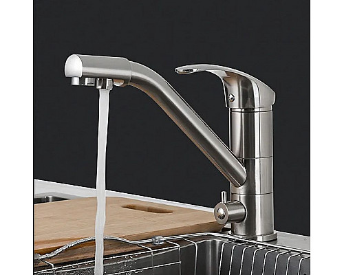 Заказать Смеситель для кухни Frap H21-5 F4321-5 Сатин в магазине сантехники Santeh-Crystal.ru