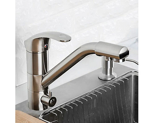 Заказать Смеситель для кухни Frap H21-5 F4321-5 Сатин в магазине сантехники Santeh-Crystal.ru