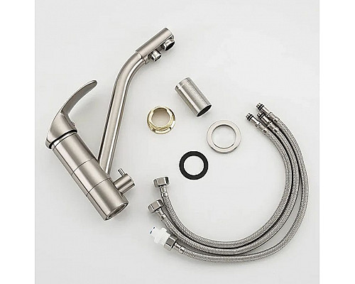 Заказать Смеситель для кухни Frap H21-5 F4321-5 Сатин в магазине сантехники Santeh-Crystal.ru