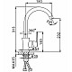 Заказать Смеситель для кухни Frap H31 F4031 Белый Хром в магазине сантехники Santeh-Crystal.ru