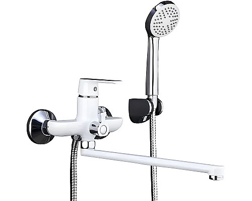 Заказать Смеситель для ванны Frap H31 F2231 универсальный Белый Хром в магазине сантехники Santeh-Crystal.ru