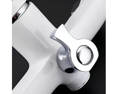 Заказать Смеситель для ванны Frap H31 F2231 универсальный Белый Хром в магазине сантехники Santeh-Crystal.ru