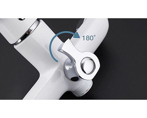 Заказать Смеситель для ванны Frap H31 F2231 универсальный Белый Хром в магазине сантехники Santeh-Crystal.ru