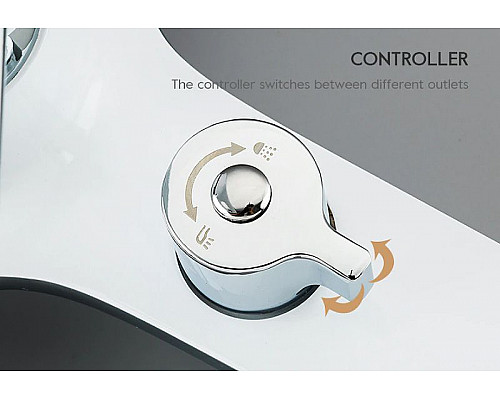 Приобрести Смеситель для ванны Frap H49 F3249 Белый Хром в магазине сантехники Santeh-Crystal.ru