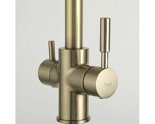 Santeh-Crystal.ru: Смеситель для кухни Frap H52 F4352-3 Сатин золотой Купить Смеситель для кухни Frap H52 F4352-3 Сатин золотой в магазине сантехники Santeh-Crystal.ru