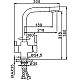Купить Смеситель для кухни Frap H52 F4352-3 Сатин золотой в магазине сантехники Santeh-Crystal.ru