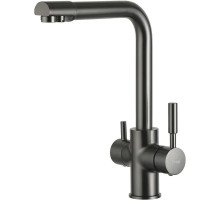 Смеситель для кухни Frap H52 F4352-9 Оружейная сталь