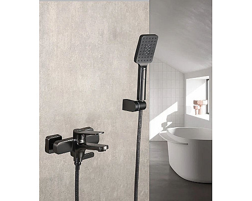 Приобрести Смеситель для ванны Frap H62-9 F3262-9 Оружейная сталь в магазине сантехники Santeh-Crystal.ru