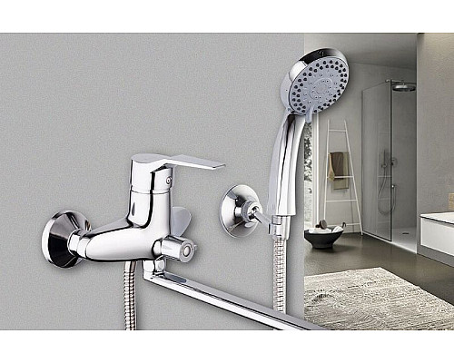 Заказать Смеситель для ванны Frap H63 F2263 универсальный Хром в магазине сантехники Santeh-Crystal.ru