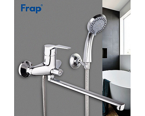 Заказать Смеситель для ванны Frap H63 F2263 универсальный Хром в магазине сантехники Santeh-Crystal.ru