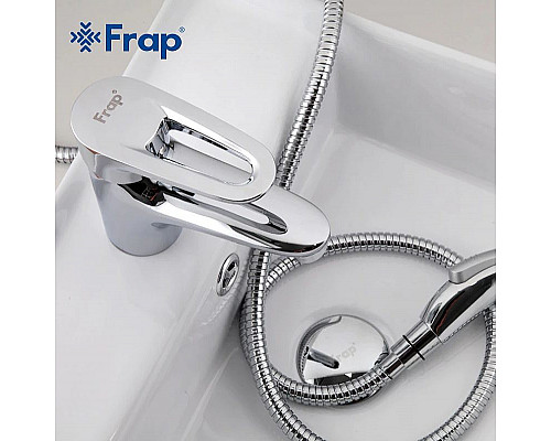 Купить Смеситель для раковины Frap H68 F1268 с гигиеническим душем Хром в магазине сантехники Santeh-Crystal.ru