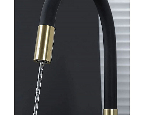 Santeh-Crystal.ru: Смеситель для кухни Frap H69 F4396-3 Сатин золотой Черный Купить Смеситель для кухни Frap H69 F4396-3 Сатин золотой Черный в магазине сантехники Santeh-Crystal.ru