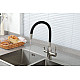 Заказать Смеситель для кухни Frap H69 F4396-5 Сатин Черный в магазине сантехники Santeh-Crystal.ru
