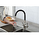 Заказать Смеситель для кухни Frap H69 F4396-5 Сатин Черный в магазине сантехники Santeh-Crystal.ru