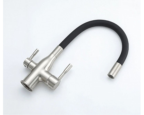 Заказать Смеситель для кухни Frap H69 F4396-5 Сатин Черный в магазине сантехники Santeh-Crystal.ru