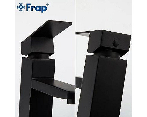 Заказать Смеситель для раковины Frap H802-6 F10802-6 Черный матовый в магазине сантехники Santeh-Crystal.ru