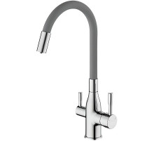 Смеситель для кухни Frap H96 F4396 Хром Серый