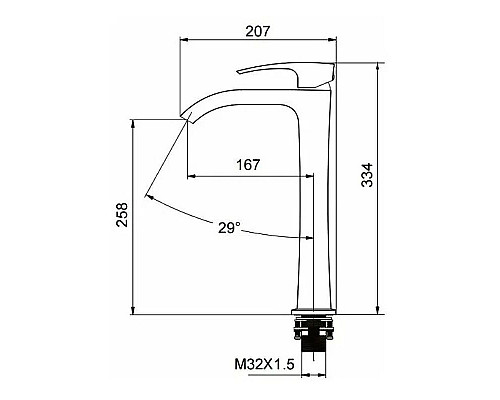 Заказать Смеситель для раковины Gappo G07-9 G1007-89 Оружейная сталь в магазине сантехники Santeh-Crystal.ru