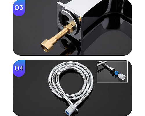 Купить Смеситель для раковины Gappo G07 G1207 с гигиеническим душем Хром в магазине сантехники Santeh-Crystal.ru