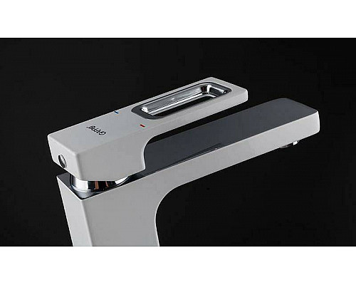 Приобрести Смеситель для раковины Gappo G17-8 G1017-8 Белый Хром в магазине сантехники Santeh-Crystal.ru