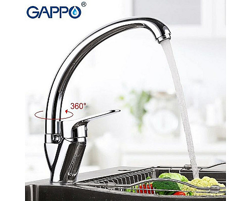 Приобрести Смеситель для кухни Gappo G36 G4136 Хром в магазине сантехники Santeh-Crystal.ru