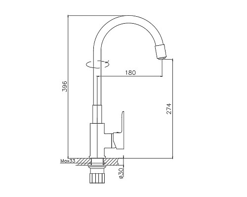 Купить Смеситель для кухни Haiba HB70112-3 Хром Серый в магазине сантехники Santeh-Crystal.ru