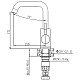 Заказать Смеситель для кухни Haiba HB72304-4 Нержавеющая сталь в магазине сантехники Santeh-Crystal.ru