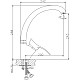 Купить Смеситель для кухни Haiba HB4101-1 Хром в магазине сантехники Santeh-Crystal.ru