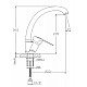 Купить Смеситель для кухни Haiba HB4104-2 Хром в магазине сантехники Santeh-Crystal.ru