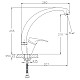 Купить Смеситель для кухни Haiba HB4113-2 Хром в магазине сантехники Santeh-Crystal.ru