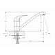 Купить Смеситель для кухни Haiba HB4815 Хром в магазине сантехники Santeh-Crystal.ru
