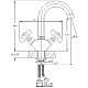 Заказать Смеситель для раковины Haiba HB1218 Хром в магазине сантехники Santeh-Crystal.ru