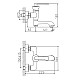Купить Смеситель для ванны Haiba HB60181-5 Золото в магазине сантехники Santeh-Crystal.ru