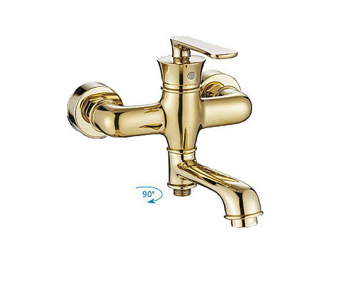 Купить Смеситель для ванны Haiba HB60181-5 Золото в магазине сантехники Santeh-Crystal.ru