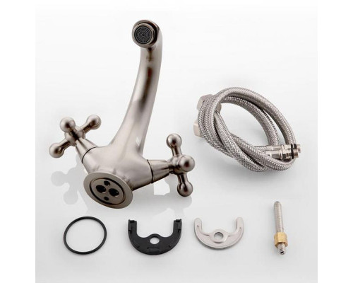 Заказать Смеситель для раковины Haiba HB1019-5 Сатин в магазине сантехники Santeh-Crystal.ru